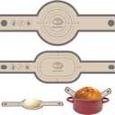 Koolstuffs Silicone Bread Sling Oval and Round, 2 PCS NonstickReusable Bread Baking Mats, Easy-To-Clean Dutch Oven Liners, Sourdough Bread Baking Supplies (Gray)