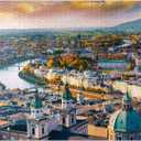 MyPuzzle Salzburg with Salzach River, Salzburger Land, Austria - Premium 1000 Piece Jigsaw Puzzle for Adults