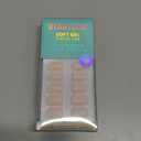 BTArtbox Press On Nails Square - Pastel Short Press On Nails with Glue for Women, Opaque Soft Gel Glue On Nails in 16 Sizes - 32 Stick On Nails Kit, Brief Nude