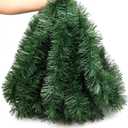 50 Foot Christmas Greenery Garland Decorations, Artificial Green Pine Garland Xmas Tree Decor Soft Tinsel Garlands Non-Lit for Stairs Mantle Fireplace Home Indoor Outdoor Holiday Party Decor