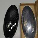 9.5" Front Grill Rear Tailgate Emblem Cover Trim Compatible with 2015-2023 Ford F150 Exterior Accessories Decor Overlay American Flag Oval Emblem Protector Decoration Decal, 2 Pack