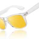 LINVO Polarized Sunglasses for Men Driving Sun glasses Shades 80's Retro Style Design Square