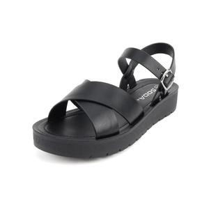 Soda CHESTER ~ Women Flat Sandals Flatform Ankle Buckle Criss Cross Band Straps Sandals Shoes, Size 8