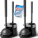 2Pack 2 in 1 Toilet Brush and Plunger Set, Extended Handle Plunger,Toilet Bowl Brush Plunger Set,Bathroom Cleaning Tools,Toilet Brush Plunger Combo,Cleaning Brush,Cleaning Supplies