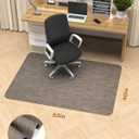 Blvornl Office Chair Mat for Hardwood Floor, 40"*55" Desk Computer Chair Mat for Hard Wood, Large Anti-Slip Hard Floor Protector for Rolling Chair, PVC Desk Rug for Office Dark Brown