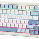 MCHOSE K99 96% Wireless Gaming Keyboard, Gasket Mechanical Keyboard, BT5.0/USB-C/2.4GHz Wireless Creamy keyboard, with 6-Layer Padding, 6000mAh Battery, Hot Swappable, NKRO for Win/Mac/Linux