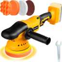 Cordless Buffer Polisher Kit for Dewalt 20V Battery(No Battery) Orbital Car Polisher 6 Variable Speed 1800 to 6500 RPM, Car Buffer Polishers for Car Detailing,Polishing,Waxing(Battery Not Included)