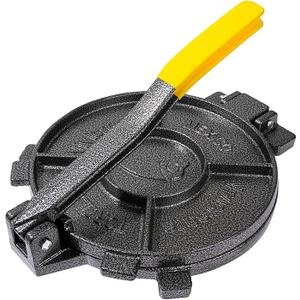 Vivicreate 10 Inch Cast Iron Tortilla Press Heavy Duty Tortilla Maker for Flour Corn Rotis Quesadillas Dough Press Flatbread Kitchen Tool Prensa para Tortillas de Hierro Fundido
