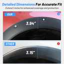 Uillfur 4PCS Wide Fender Flares Compatible with Ford Maverick 2022-2026, Bolt-Riveted Style Wheel Arch Covers, Heavy-Duty ABS Front & Rear Fender Trim, No-Drill Installation, Matte Black