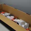 Cordless Weed Wacker with 2 Batteries, Lightweight Electric Weed Eater, Adjustable Telescopic Grass Trimmer for Lawn, Garden and Yard, Red