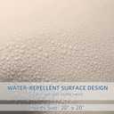 18" x 18" Throw Pillows with Inserts, Outdoor Waterproof Pillows, Square Decorative Pillows for Patio Furniture Garden Couch Sofa Home(Light Khaki, Set of 3)