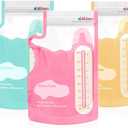 Breastmilk Storage Bags(150 Count)8oz Milk Storage Bags for BreastfeedingBPA Free with Easy Pour Spout, Self Standing, for Refrigeration and Freezing