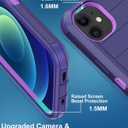 for iPhone 12 Case, iPhone 12 Pro Case, with Built in Screen Protector Heavy Duty Drop Protection Shockproof Dust Proof Protective Phone Cover for Apple iPhone 12/12 Pro