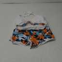 Women Two Piece Swimsuit Bathing Suits Floral Tropical High Waisted Beachwear Board Shorts Halter Tops (Large, White)