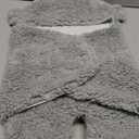 Nunibum Baby Swaddle Blanket Boys Girls Cute Plush Receiving Blanket Ultra-Soft Newborn Sleeping Wraps for Infant 0-6 Months - Grey