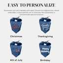 Premium Solid Navy Dog Bandana, Luxury Soft Cotton Adjustable Triangle Scarf for Medium Dogs, Comfortable, Stylish, and Customizable for All Seasons, Dog Accessories