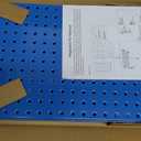 TORACK Metal Pegboard Wall Organizer 24" x 24" or 12" x 48", 70 PCS Tools Storage Pegboard for Garage Tool Organizer Pegboard with Peg Board Hooks for Workbench(Blue)