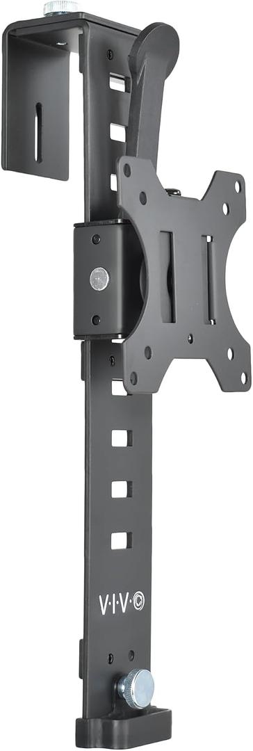 VIVO Black Office Cubicle Bracket VESA Monitor Mount Stand Hanger Attachment Adjustable Clamp for 17 to 32 inch Screen (Mount-CUB1)