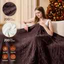 Homemate Electric Heated Blanket Full Size - 72"x84" Heating Blanket Full Size 1/2/4/6/8 Hours Auto-Off 10 Heat Level Over-Heat Protection Soft Flannel Sherpa ETL Certification
