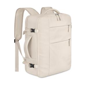 Capolo Travel Backpack for Women Men Waterproof Laptop Backpack Airlines Approved Carry On Backpack Bag Computer Bookbag for Business, Work, Traveling Fits 15.6 Inch Laptop(Beige)