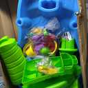 Step2 Rain Showers Splash Pond Water Table, Kids Water and Sand Activity Sensory Playset, Summer Outdoor Toys, 13 Piece Water Toy Accessories, For Toddlers 1.5+ Years Old, Blue & Green
