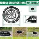 20in Ductile Iron Atrium Drain Grate with Hinge and Frame, Dome Metal Overflow Relief Gully Grate with Bolted Down Base, Cast Iron Sewage Drain Grates for Garden,Yard,Lawn(Overall Size 23")
