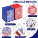 Outus 12 Decks Waterproof Playing Cards Plastic Poker Game Jumbo Index Large Size Waterproof Washable for Texas Holdem Poker Family Game Birthday Party for Beach Pool Camping