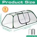 Raised Garden Bed Cover,Garden Row Plants Cover Accelerator, 45" L x 22" W x 16" H Greenhouse Cover for Raised Garden Bed and Vegetable Rows (1 Pack)