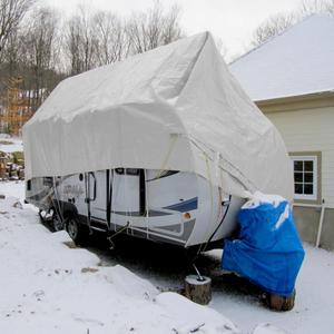 Windscreen4less 10' x 10' Heavy Duty 10 Mil Waterproof White Poly Tarp