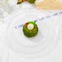 DaYammi 60PCS Clear Plastic Plates, Heavy Duty Clear Disposable Plates Premium 10inch Dinner Plates Hard Plastic Plates Disposable for Party Wedding Bridal Shower