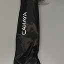 CAHAYA Dual-Use Reinforced Folding Sheet Music Stand with Stand Light & Desktop Book Stand Lightweight Portable Adjustable with Carrying Bag Including Music Sheet Clip Holder (Black)