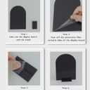 5x7 Inch Arch Acrylic Sign with Stand,15Pack Blank Arch Acrylic Table Signs with Base for DIY Wedding Table Numbers, Arched Wedding Signage, Events& Parties (Black)