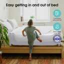 NUTIKAS Baby Bed Rail Guard for Toddlers - 58.7" Toddler Bed Rails for Twin, Full, Queen, King Bunk Size Bed Swing Down Bedrail Extra Tall Child Safety Side Railing Guards for Kids