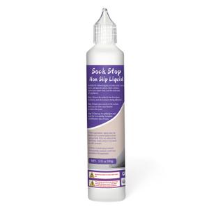 1DFAUL 100g Sock Stop Non Slip Glue Clear, Sock Anti Slip Adhesive Waterproof, Latex-Free, Water-Based, Odorless and Washable, for Hangers, Carpets, Bathroom Mats (Transparent)