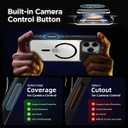 Magnetic for iPhone 17 Pro Max Case for MagSafe [AI Side Camera Button] Drop Protection Protective Cover Anti Yellowing Shockproof Clear Back for 17 Pro Max Phone case (Black)
