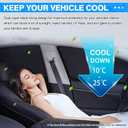 T TGBROS Windshield Sun Shade for Hyundai Tucson 2016-2021 Car Window Shades Thicken UV Block and Blackout Privacy Foldable Sunshades 8PCS Accessories Keep Cool Sun Visor Covers