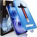 MAGIC JOHN 2 Pack for iPhone 16 6.1 inch Tempered Glass Screen Protector (Not Pro), Auto Dust-Elimination, Bubble Free, Easy Installation, HD Clear