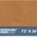 Barnyard Designs Natural Coco Coir Heavy Duty Backing Doormat - Large Cute Non-Slip Front Door Welcome Mat for Outside Entrance or Porch Entry, Brown (36x72, Plain Brown), Size: 3' x 6' (Rectangular)