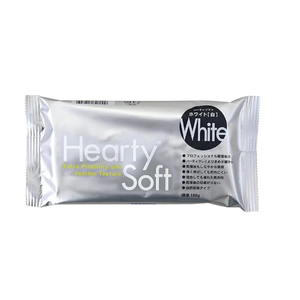 Padico Hearty Soft Clay, White, Lightweight Air Dry Clay 180g (6.3 oz) | Fine & Flexible Texture Perfect for Flowers, Sweets & Deco, Miniature Food