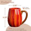 Pumpkin Mugs, Ceramic Coffee Mugs and Tea Mug, Novelty Orange Ceramic Pumpkin Shaped Cup, Halloween, Thanksgiving, Christmas, Birthday Gifts,1PC (12 ounces (1pc))