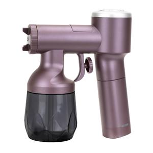 Cordless Spray Tan Machine-Better Atomization Effect-40Min Long Lasting Spray Tanning Gun Rechargeable and Handheld Spray tanner with Carry Case for Home Tan Travel Beach Salon Mobile Use Purple