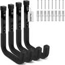 SEDY Heavy Duty Garage Storage Hook: 4-Piece 6" Wall Mount J Utility Hooks Holds 88 LB, Large Metal Garage Storage Ladders Hook, Utility Hooks for Bikes, Garden Tools