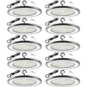 AIKVSXER 10Pack UFO LED High Bay Lights, 400W Shop Lights, 60000LM, 6000K