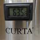 CURTA Insulated Beverage Dispenser, 12L/3.2gallon 304 Thickened Stainless Steel Drink Dispenser, for Hot and Cold Water Milk Coffee Tea Juice for Parties Catering Commercial Use Home (Silver)