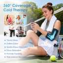 ComfiTECH 2 Pack Tennis Elbow Ice Pack Wraps, Golfers Arm Brace Flexible Reusable Gel Cold Compression Sleeve for Forearm & Calf Discomfort, Muscle Relaxation, Pitchers, Arthritis, Large