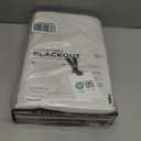 100% Blackout Shield Linen Blackout Curtains for Bedroom 84 Inches Long, Back Tab/Rod Pocket Living Room Drapes, Thermal Insulated Blackout Curtains 2 Panels Set, 50" W x 84" L, Cream