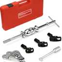 8 Piece Slide Hammer Puller and Rear Axle Bearing Removal Tool, Axle Seal and Bearing Remover Set with Slide Hammer Yoke and 3 Rear Axle Puller Adapters