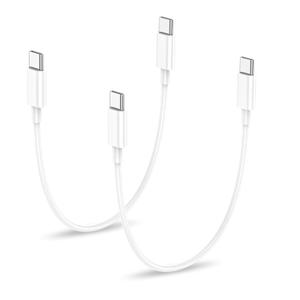 USB C to USB C Charging Cable for Apple iPhone 17/16/15 Charger Fast 1ft Short USBC to Type C Power Cord for iPhone 17/17 Pro/17 Pro Max/Air/16/16e/15MacBook Air 13 inch/MacBook Pro (White)