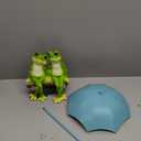 Frog Statue Garden - Resin Happy Couple Frogs on Bench Figurines - Summer Decorations for Patio, Yard, Lawn, Porch - Cute Garden Frog Decor - Ornament Gift