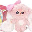 CALEMBOU Plush Doll Blind Box, Cute Rabbit Stuffed Animal Vinyl Plush Toys, Kawaii 1 of 6 Possible Mystery Collectible Toys Cute Soft Animals Charm Birthday Gifts (Little Rabbit Returns 1pc)